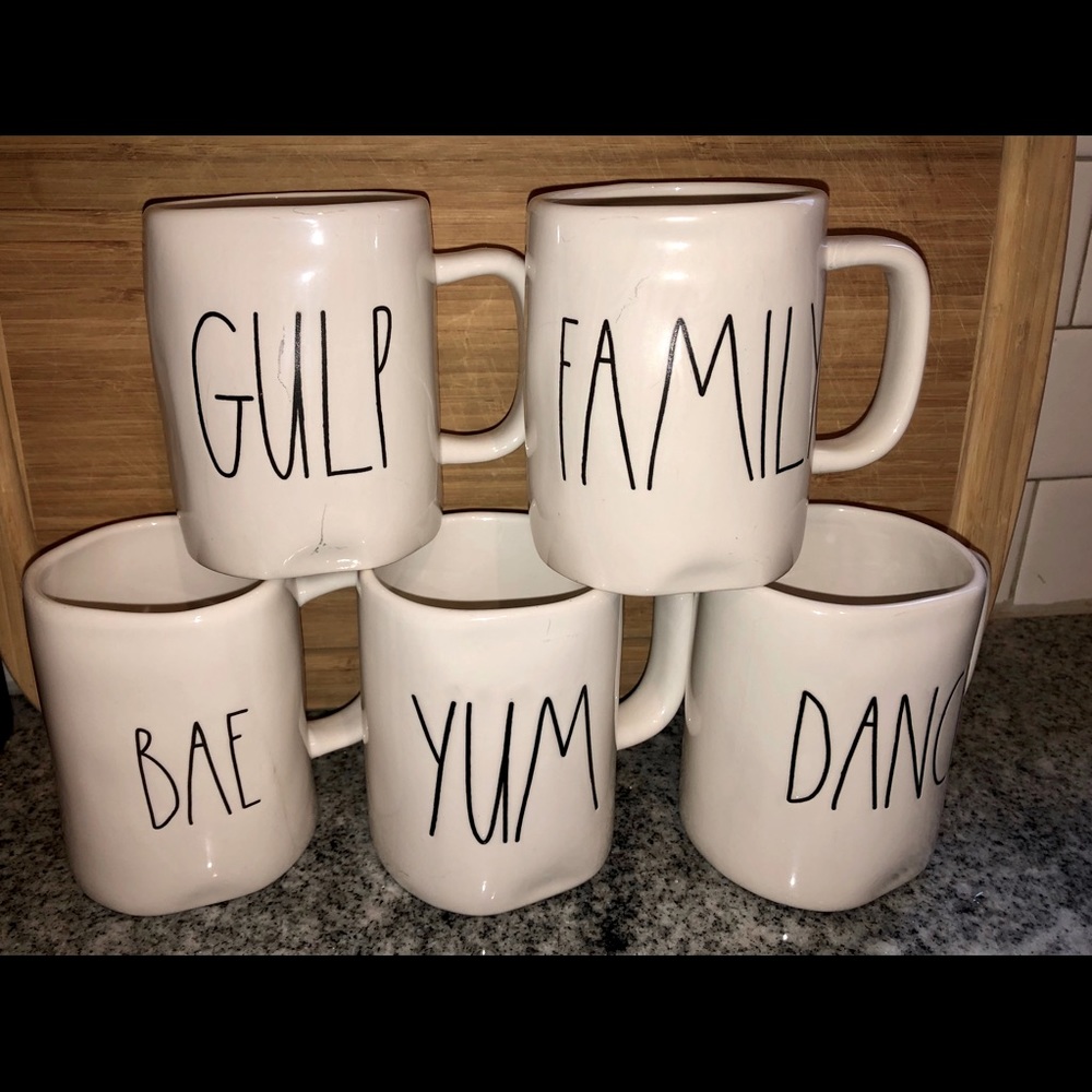 5x Rae Dunn Mugs
